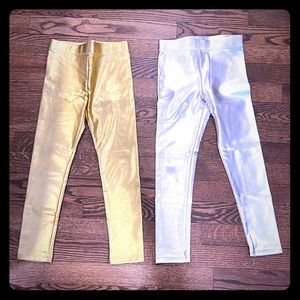 Jcrew Crewcuts Girls everyday leggings in Metallic